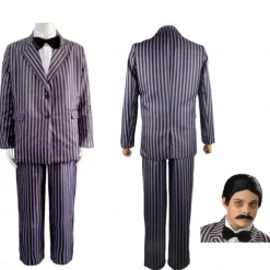 Wednesday Addams Addams family Gomez Addams Coat Blouse / Shirt Pants Cosplay Costume Movie Cosplay for Men's Adults' Masquerade