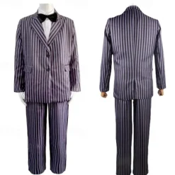 Wednesday Addams Addams family Gomez Addams Coat Blouse / Shirt Pants Cosplay Costume Movie Cosplay for Men's Adults' Masquerade