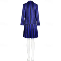 Wednesday Addams Addams family Nevermore Academy Costume School Uniform Fancy Dress Cosplay Movie Cosplay for Women's Adults' Halloween Carnival Performance Party