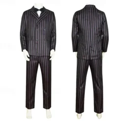 Wednesday Addams Addams family Gomez Addams Coat Blouse / Shirt Pants Movie Cosplay for Men's Boys Adults Kids Halloween Masquerade