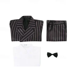 Wednesday Addams Addams family Gomez Addams Coat Blouse / Shirt Pants Movie Cosplay for Men's Boys Adults Kids Halloween Masquerade