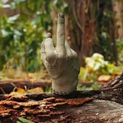 Wednesday Addams Addams family Thing Halloween Props Men's Women's Movie Cosplay Cosplay Thumbs Up Middle Finger Beige Accessory Set Masquerade World Book Day Costumes