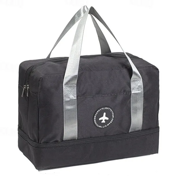 Weekender Bag Travel Duffel Bag with Shoe Compartment, Gym Bag with Wet Dry Separation for Women Men, Waterproof Luggage Bag with Wet-Dry Separation, Beach, Swimming & Fitness Organizer