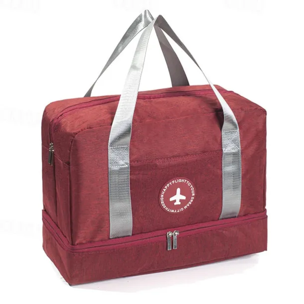 Weekender Bag Travel Duffel Bag with Shoe Compartment, Gym Bag with Wet Dry Separation for Women Men, Waterproof Luggage Bag with Wet-Dry Separation, Beach, Swimming & Fitness Organizer