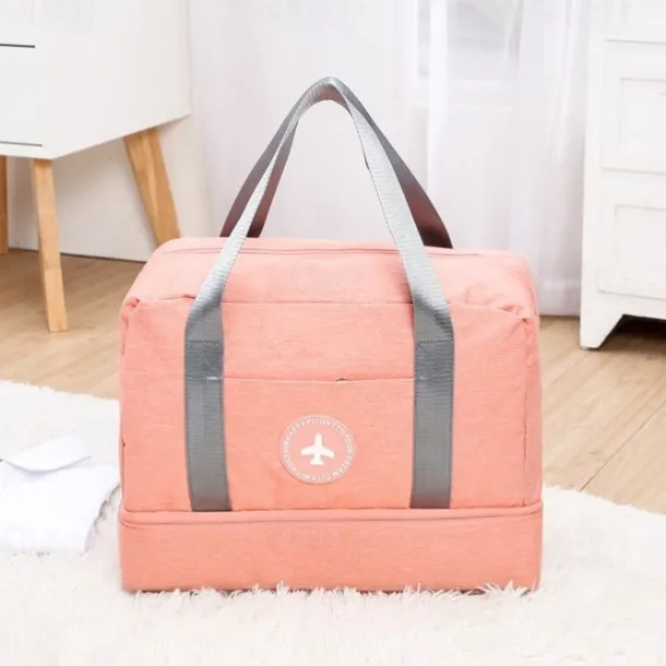 Weekender Bag Travel Duffel Bag with Shoe Compartment, Gym Bag with Wet Dry Separation for Women Men, Waterproof Luggage Bag with Wet-Dry Separation, Beach, Swimming & Fitness Organizer