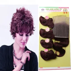 Weft Hair weave Afro-B 13*4 Front Lace Human Hair Virgin Human Hair 4 Bundles/pack Body Wave Blonde Black Brown Hair Extensions