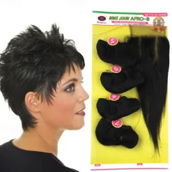 Weft Hair weave Afro-B 13*4 Front Lace Human Hair Virgin Human Hair 4 Bundles/pack Body Wave Blonde Black Brown Hair Extensions