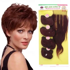 Weft Hair weave Afro-B 13*4 Front Lace Human Hair Virgin Human Hair 4 Bundles/pack Body Wave Blonde Black Brown Hair Extensions