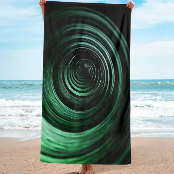 Whirlpool Beach Towel,Beach Towels for Travel, Quick Dry Towel for Swimmers Sand Proof Beach Towels for Women Men Girls Kids, Cool Pool Towels Beach Accessories Absorbent Towel