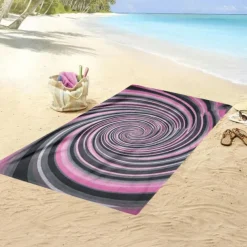 Whirlpool Beach Towel,Beach Towels for Travel, Quick Dry Towel for Swimmers Sand Proof Beach Towels for Women Men Girls Kids, Cool Pool Towels Beach Accessories Absorbent Towel