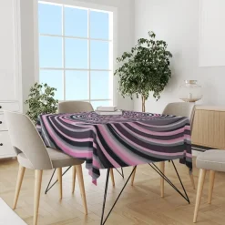 Whirlpool Print Rectangle Tablecloth Waterproof Rectangular Table Cloth for Kitchen Dining