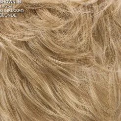 WhisperLite Wig Short Lightweight Style with Chic Cropped Layers/Multi-tonal Shades of Blonde Silver Brown and Red