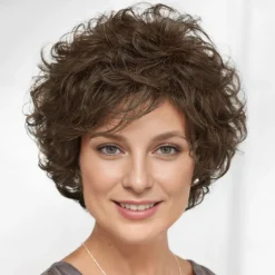 WhisperLite Wig Short Volume-Rich Layers Of Soft Feathery Waves/Multi-tonal Shades of Blonde Silver Brown and Red
