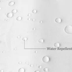 White Shower Curtain Liner White Water Repellent Weighted Fabric 180cm*180cm(70