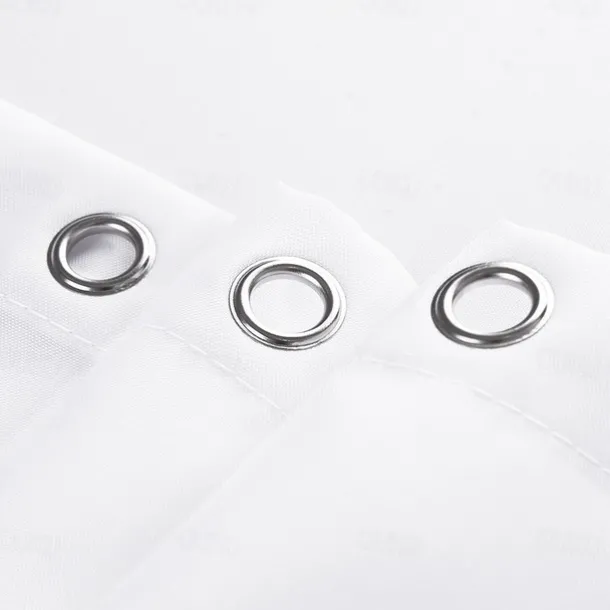 White Shower Curtain Liner White Water Repellent Weighted Fabric 180cm*180cm(70"*70") for Bathroom Hotel Spa, Odorless, Washable