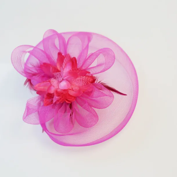 White Wedding Fascinator Tulle Beaded Organza Fascinators Hats Headwear Clip Vintage Elegant with Feathers Fur Flower 1 Piece Kentucky Horse Race Tea Party Ladies Day Headpiece