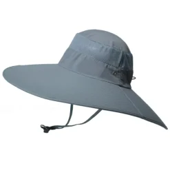Wide Brim Sun Hat Bucket Hat UPF50+ Waterproof Packable Quick Dry Spring Summer Polyester Hat for Fishing Camping & Hiking