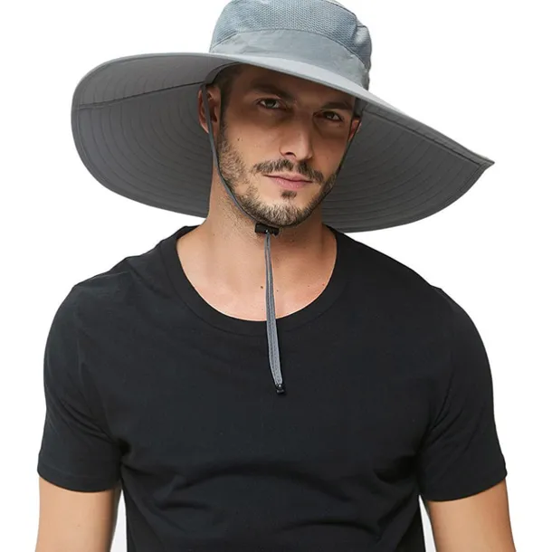 Wide Brim Sun Hat Bucket Hat UPF50+ Waterproof Packable Quick Dry Spring Summer Polyester Hat for Fishing Camping & Hiking