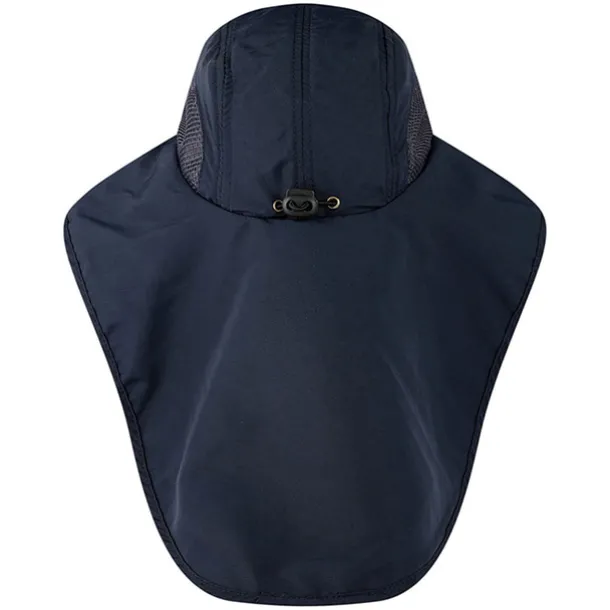 Wide Brim Sun Hat with Neck Flap, UPF50+ Hiking Fishing Hat for Men Women Summer Outdoor Portable Breathable Quick Dry Ultraviolet Resistant Hat Solid Color Black Purple Red Hunting Fishing Climbing