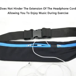 Widened Sports Bag Waterproof Running Belt Bum Waist Pouch Fanny Pack Camping Sport Hiking Zip Bag