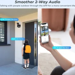 Wifi Camera Outdoor Night Vision Dual Screen Human Detection 3MP Security Protection CCTV Surveillance IP Camera