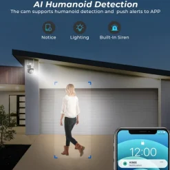 Wifi Camera Outdoor Night Vision Dual Screen Human Detection 3MP Security Protection CCTV Surveillance IP Camera