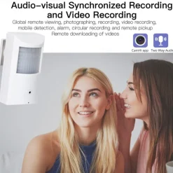 WIFI Pinhole Hidden PIR Style IR Audio IP Camera with Hikvision NVR Audio Two-way Voice Intercom 4K 8MP IMX415 5MP 2MP