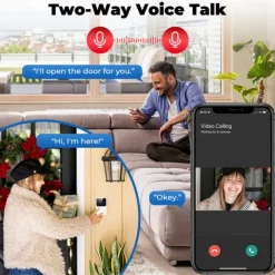 WiFi Video Doorbell Wireless HD Camera PIR Motion Detection IR Alarm Security Smart Home Door Bell WiFi Intercom for Home