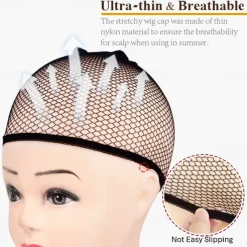 Wig Caps for Women Poly / Cotton Blend Wig Caps Natural Black #1B Strawberry Blonde / Light Blonde 2/20 pcs