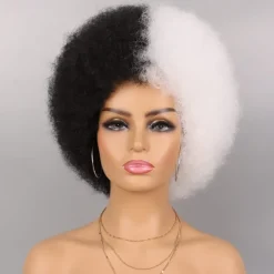 Wig 70s Afro Wigs for Black Women Afro Puff Wigs Bouncy and Soft Natural Looking Full Wigs for Daily Party Cosplay Costume Halloween Wigs