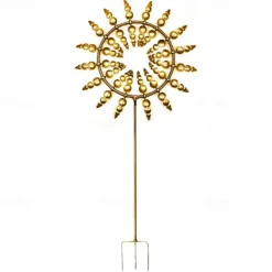 Wind Spinners for Yard Unique And Magical Metal Windmill Outdoor Wind Spinners Ball Bearing Construction Durable Silent Exotic Yard Garden Decoration