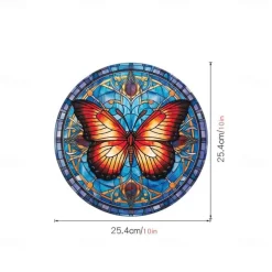 Window Sticker, Home Wall Decor Colorful Hummingbird Stickers Removable Static Decorative Anti-collision Stickers