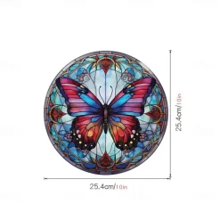 Window Sticker, Home Wall Decor Colorful Hummingbird Stickers Removable Static Decorative Anti-collision Stickers