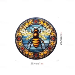 Window Sticker, Home Wall Decor Colorful Hummingbird Stickers Removable Static Decorative Anti-collision Stickers