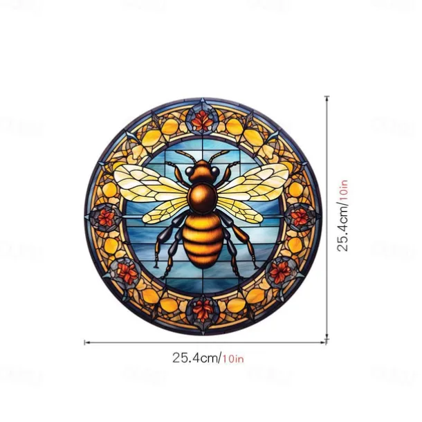 Window Sticker, Home Wall Decor Colorful Hummingbird Stickers Removable Static Decorative Anti-collision Stickers