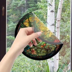 Window Sticker, Home Wall Decor Colorful Hummingbird Stickers Removable Static Decorative Anti-collision Stickers