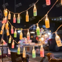Wine Bottle String Lights Oktoberfest Battery Operated10/20/40LED String Lights Summer Life String Lights Decor For Home Bedroom Yard Patio Wedding Birthday Party Summer Decor