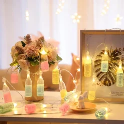 Wine Bottle String Lights Oktoberfest Battery Operated10/20/40LED String Lights Summer Life String Lights Decor For Home Bedroom Yard Patio Wedding Birthday Party Summer Decor