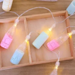 Wine Bottle String Lights Oktoberfest Battery Operated10/20/40LED String Lights Summer Life String Lights Decor For Home Bedroom Yard Patio Wedding Birthday Party Summer Decor