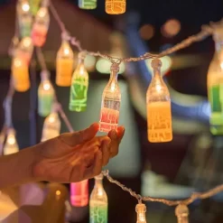 Wine Bottle String Lights Oktoberfest Battery Operated10/20/40LED String Lights Summer Life String Lights Decor For Home Bedroom Yard Patio Wedding Birthday Party Summer Decor