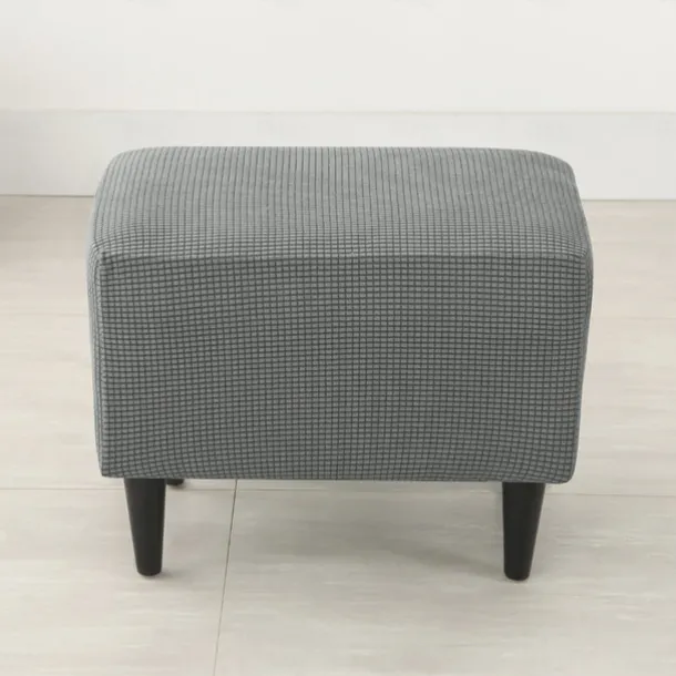 Wing Chair Cover Set, Include Stretch Wingback Chair Slipcover and Ottoman Cover,Burgundy Red Jacquard Wing Back Chair Cover Removable Machine Washable Armchair Chair Cover for Strandmon Chair