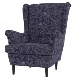 Wingback Chair Cover 100% Cotton with Armrest Cover Floral Quilted Slipcovers Single Seat STANDcover LITB PRIME cover