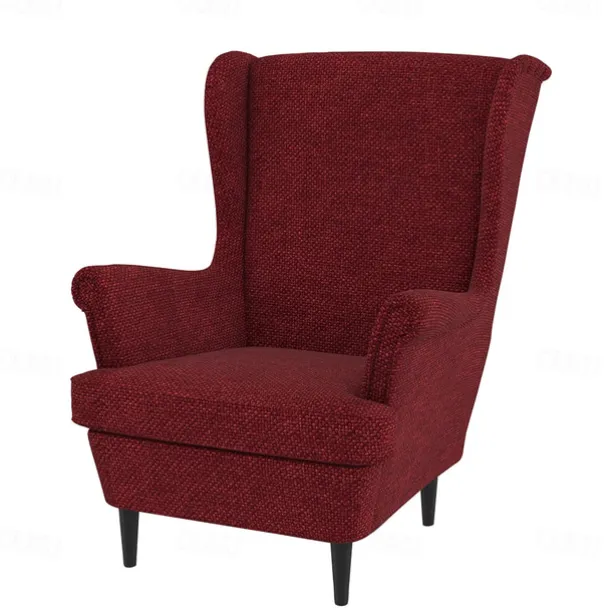 Wingback Chair Cover Armchair Cover Single Seat Solid Color Quilted Polyester Slipcovers STANDcover LITB PRIME cover