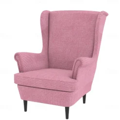 Wingback Chair Cover Armchair Cover Single Seat Solid Color Quilted Polyester Slipcovers STANDcover LITB PRIME cover