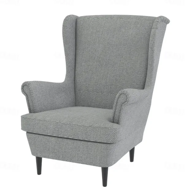 Wingback Chair Cover Armchair Cover Single Seat Solid Color Quilted Polyester Slipcovers STANDcover LITB PRIME cover