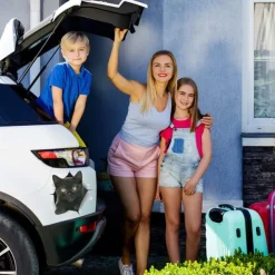 Winston & Bear 3D Cat Stickers - 2 Pack - Black Cat Wall Decals - Cat Wall Stickers for Bedroom - Fridge - Toilet - Car - Retail Packaged