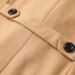 Winter Coat Overcoat Peacoat Trench Coat Business Casual Fall Winter 95% polyester 5% cotton Outerwear Clothing Apparel Notch lapel collar