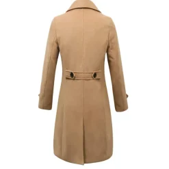 Winter Coat Overcoat Peacoat Trench Coat Business Casual Fall Winter 95% polyester 5% cotton Outerwear Clothing Apparel Notch lapel collar