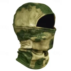 Winter Windproof Warm Tactical Camouflage Balaclava Hat, Plus Velvet Warm Balaclava, For Cycling, Driving, Skiing