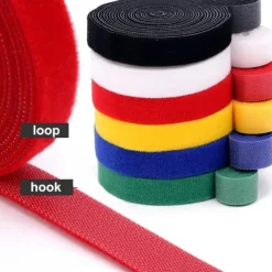 Wire Organizer Reusable Wire Adhesive Loop Hook Nylon Strap Organizer Self Adhesive Clip Holder Power Cable Ties